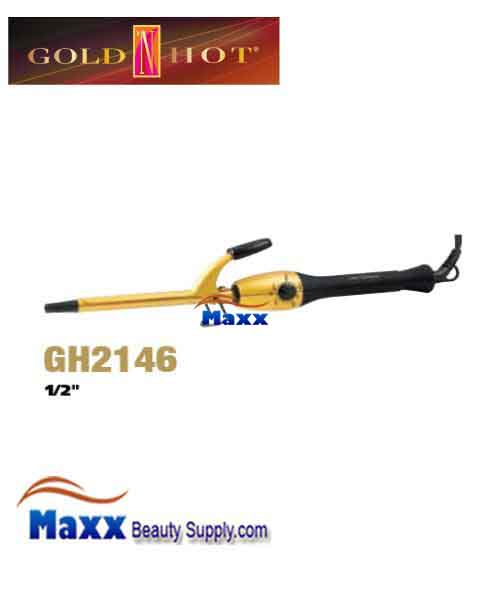 Gold N Hot #GH2146 Ceramic Spring Curling Iron - 1/2"